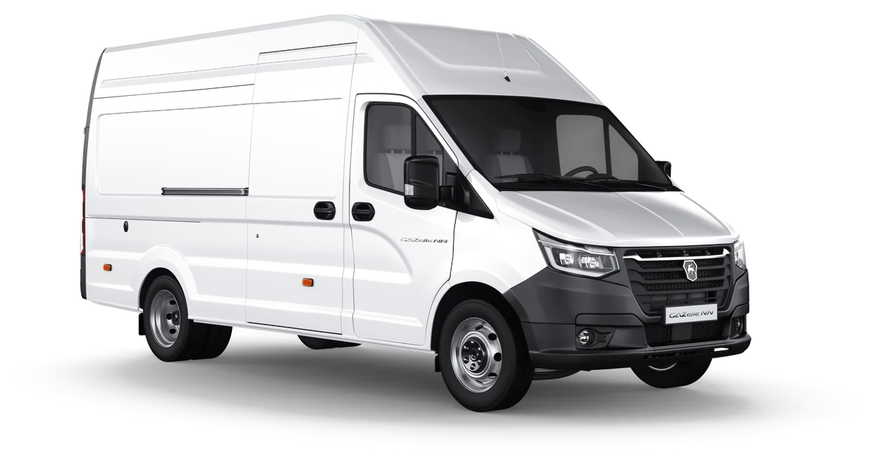 Xe Gazelle NN Van dài 3 chỗ A31R32.E5III màu trắng, nhìn chéo phía trước