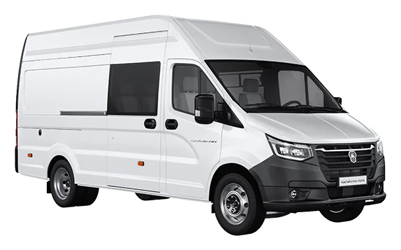 Xe Gazelle NN Van dài 6 chỗ A32R32.E5II màu trắng, có cửa sổ hàng ghế sau