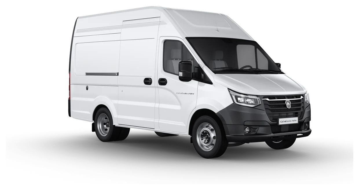 Xe Gazelle NN Van ngắn 3 chỗ A31R22.E5 màu trắng, nhìn chéo phía trước